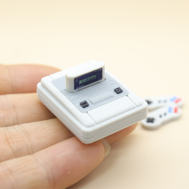 Retro Gaming Handhelds - 1 ชุด ตู้เกมอาร์เคดจำลองย้อนยุคขนาดเล็ก ของตกแต่งฉากถ่ายภาพ 1:12 ของเล่นเสริมสร้างจินตนาการ