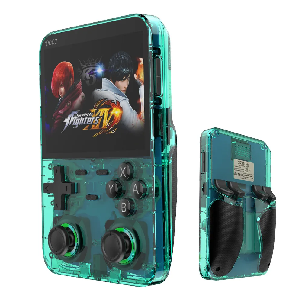Retro Gaming Handhelds - D007 คอนโซลวิดีโอเกมแบบพกพา 3.5 นิ้วหน้าจอIPSผู้เล่นเกมพกพาเปิดระบบ 10000 +