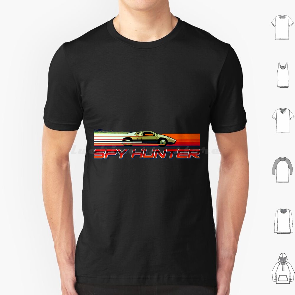 Retro Gaming Shirt - เสื้อยืดเกม Mod.5 Arcade Hunter ไซส์ใหญ่ ผ้าฝ้าย
