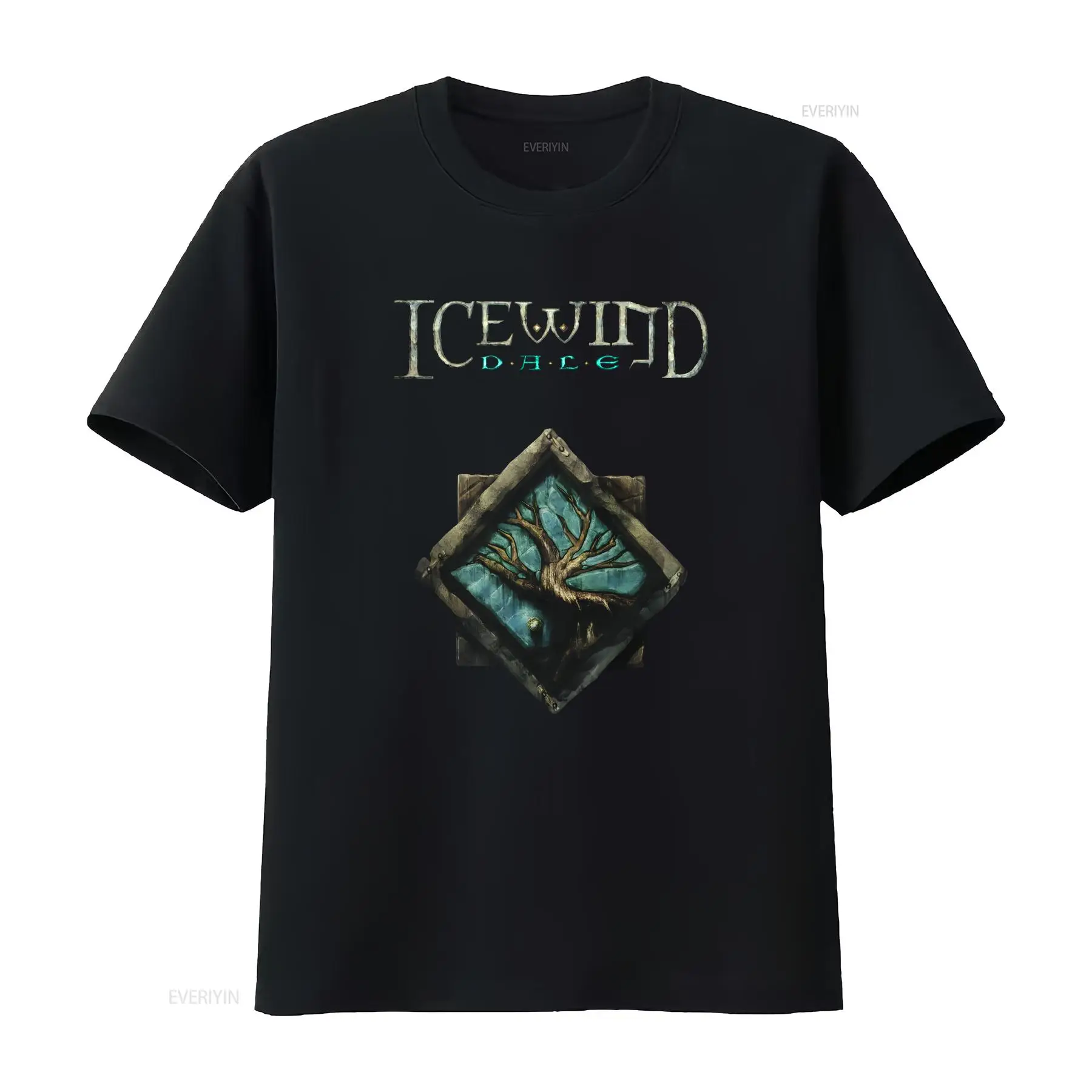 Retro Gaming Shirt - เสื้อยืดลายโลโก้เกม Icewind Dale คลาสสิก เกม RPG