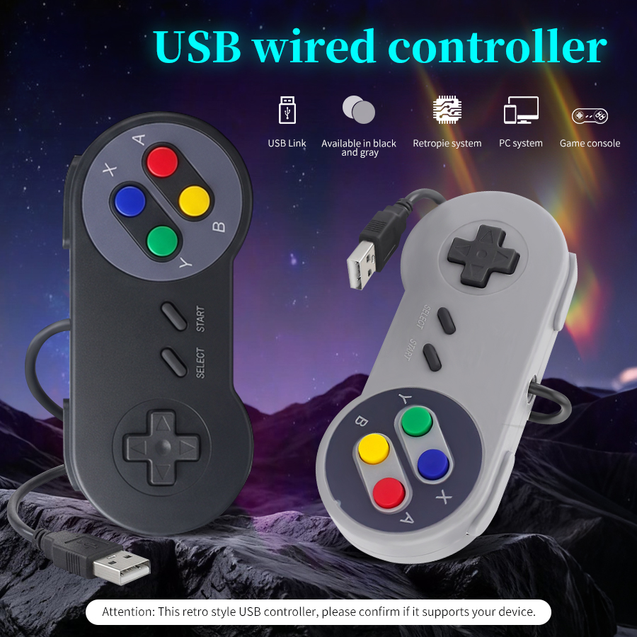 Raspberry Pi Retropie - USB เรโทรเกมแพด ปลั๊กแอนด์เพลย์ ใช้งานร่วมกับเรโทรพาย ราสเบอร์รี่ พาย
