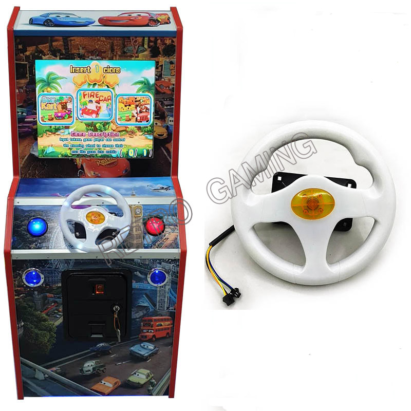 Retro Gaming Shop - พวงมาลัยสำหรับ31ใน1รถแข่งเปลวไฟรถบิน Run Way TRAVELINSTYLE เด็กวิดีโอเกมตู้อะไหล่อาเขตเครื่อง
