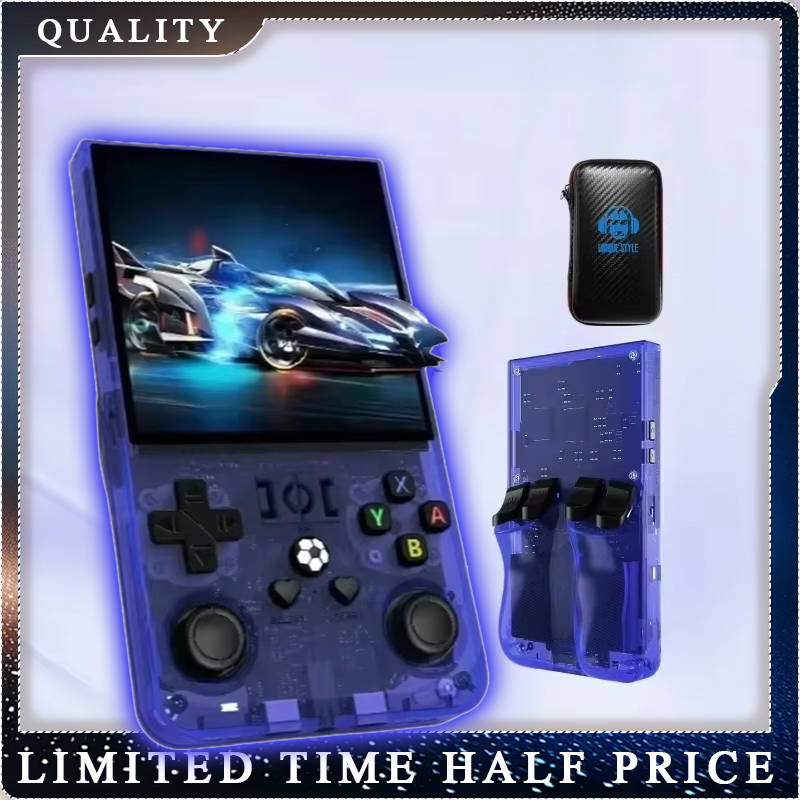 Retro Gaming Handhelds - เครื่องเล่นเกมพกพา R36MAX โอเพ่นซอร์ส หน้าจอขนาดใหญ่ 4.0 นิ้ว