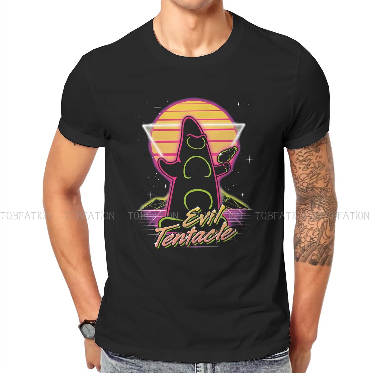 Retro Gaming Aesthetic - Retro Evil O คอ TShirt วัน
