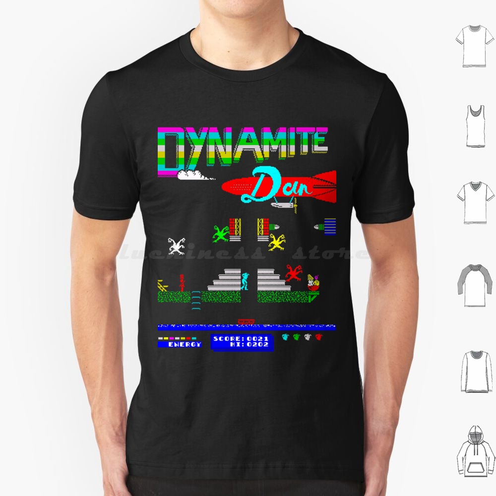Retro Gaming Juegos - เสื้อยืดวิดีโอเกม Mod.10 Arcade Dynamite Dan สำหรับผู้ชาย
