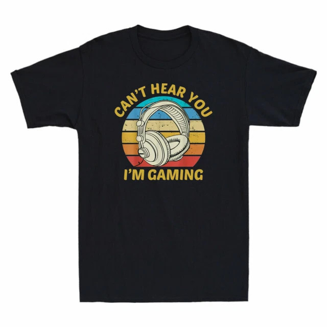 Retro Gaming Shirt - เสื้อยืด I'm Gaming Cotton Funny Retro