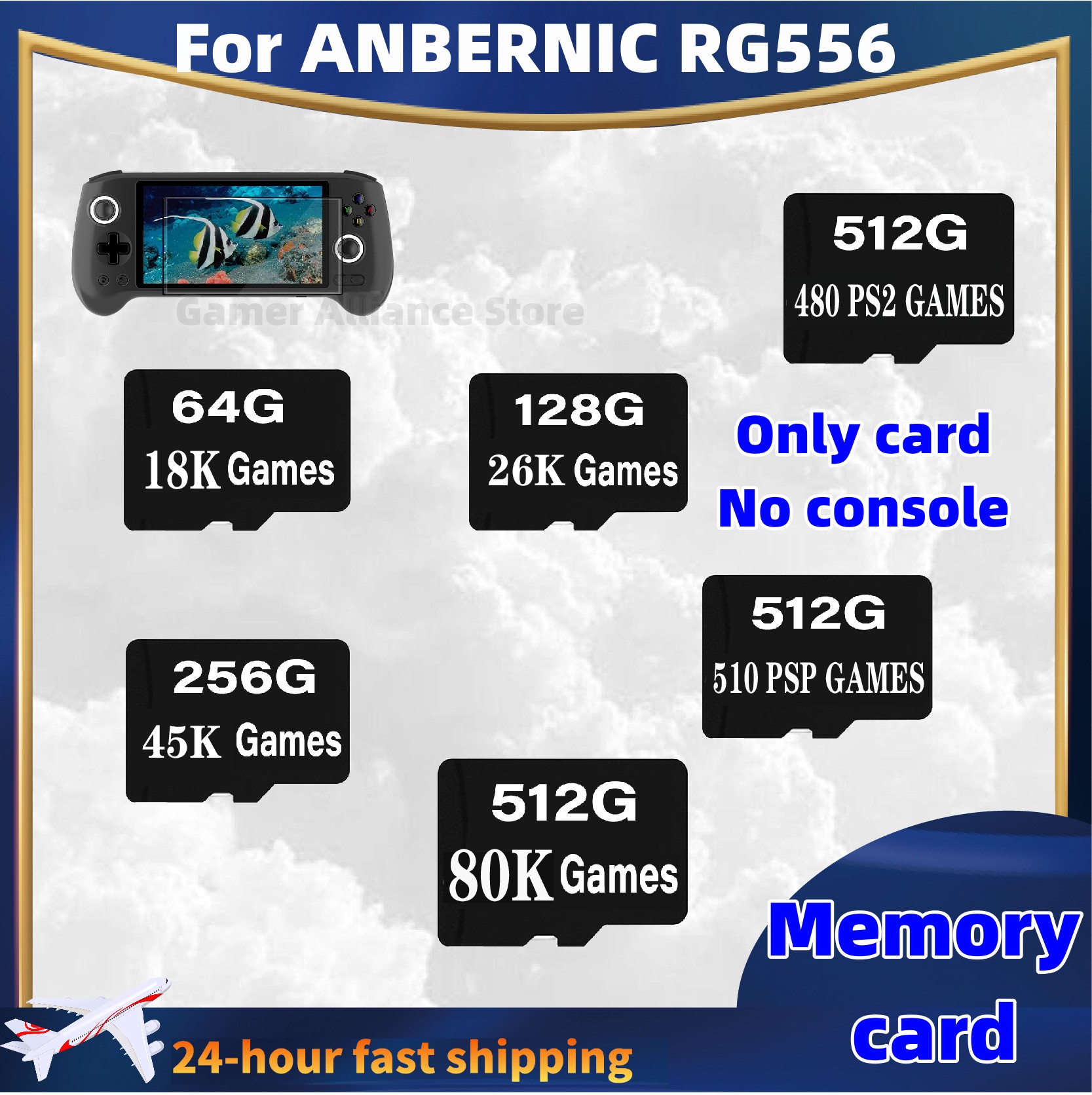 Memory Card Ps1 - สำหรับ RG556 anbernic เกมคอนโซลย้อนยุคมือถือการ์ดความจำการ์ด SD บัตร