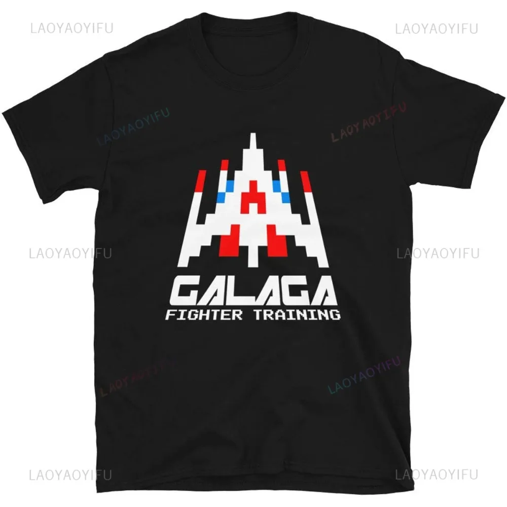 Retro Gaming Shirt - เสื้อยืดผู้ชายย้อนยุคลำลองสไตล์ฮาราจูกุยุค80S 70S วินเทจ T-srhit Invader Space