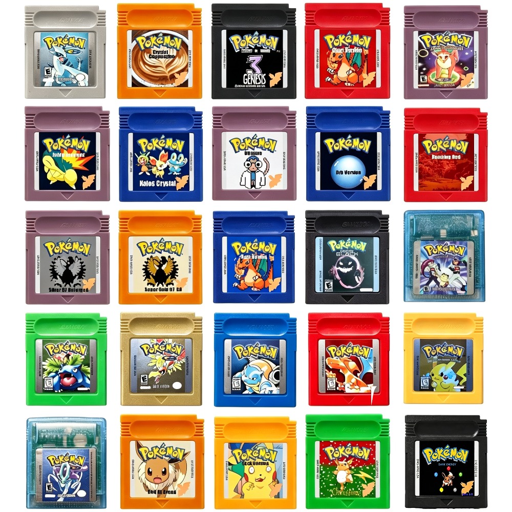 Retro Gaming Gif - ตลับเกมโปเกมอนสำหรับเครื่องเกม Color GBC Super Gold 97