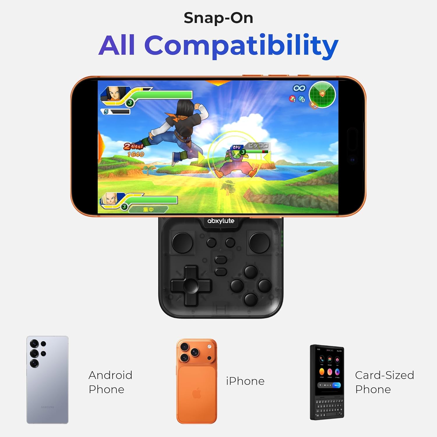 Retro Gaming On Android - คอนโทรลเลอร์เกมมือถือแบบ Snap-On รุ่น M4 สำหรับ Android