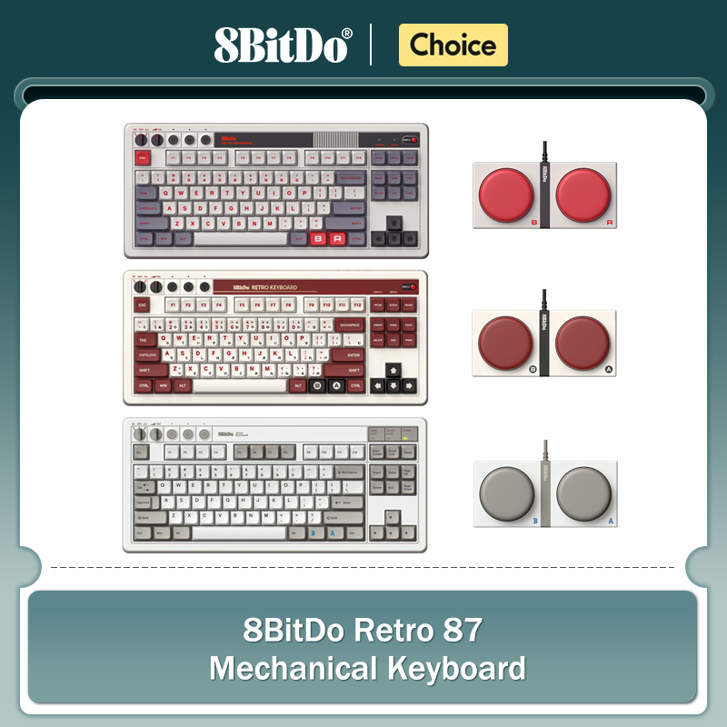 Retro Gaming For Windows - 8Bitdo Retro Mechanical Keyboard,บลูทูธ/2.4G/USB-C Hot Swappable
