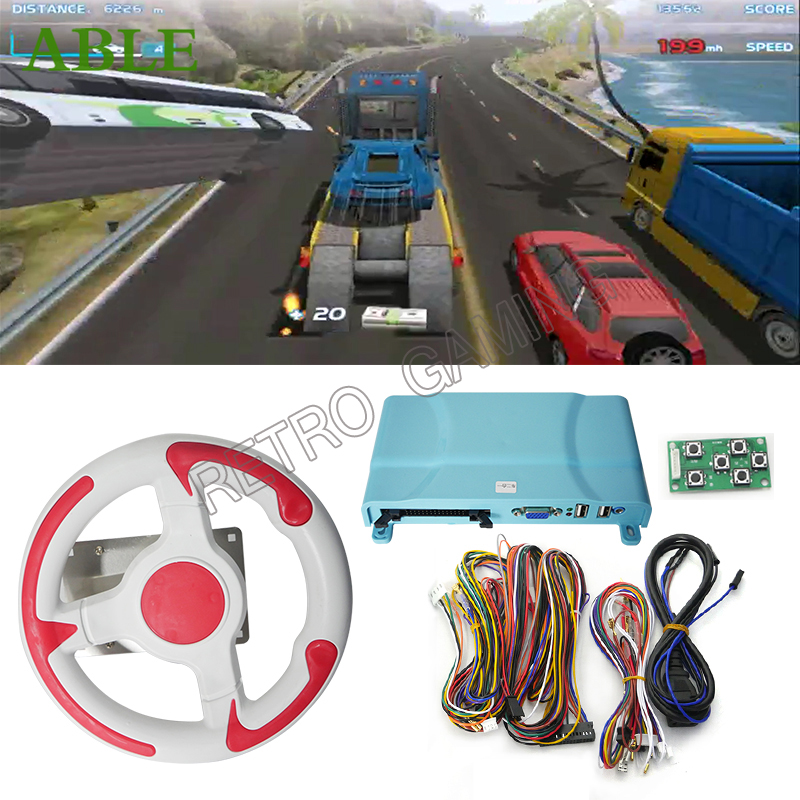Retro Gaming Shop - รถแข่งของเล่นรถแข่งความเร็วบ้าเกมเมนบอร์ด Setir Mobil สำหรับเด็กอาเขตจำลองตั๋ววิดีโอเกมเครื่อง