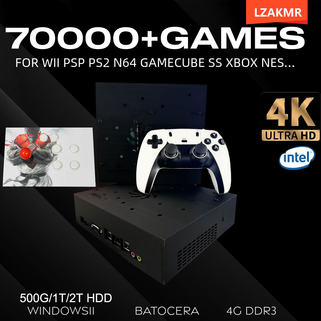 Retro Gaming For Windows - เครื่องเล่นเกมย้อนยุค 70000+ เกม 2TB T8 พร้อมเล่นสำหรับ