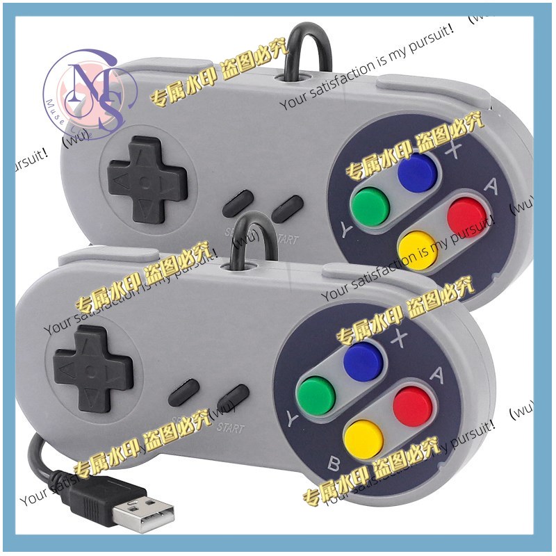 Raspberry Pi Retropie - 2 ยูเอสบี เกมแพดสำหรับพีซี เอ็นเอสพีไอ เรโทรพายเกมคอนโทรลสำหรับราสเบอร์รี่พาย 5