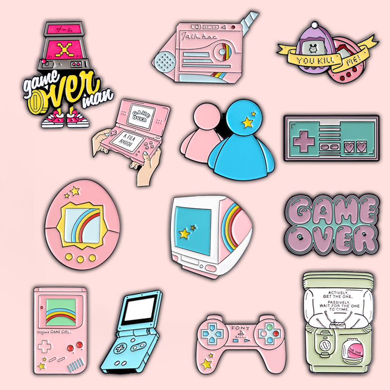Retro Gaming Gif - เล่น! 80's 90's เกม Enamel Pins