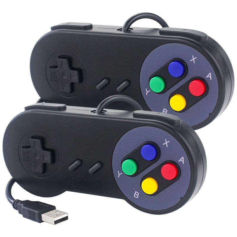Raspberry Pi Retropie - คอนโทรลเลอร์เกมแบบใหม่ USB แบบมีสาย สำหรับพีซี เกมแพดแบบเรโทร จอยสติ๊ก
