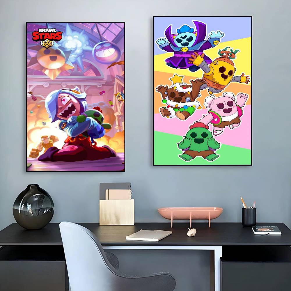 อะนิเมะเกม Brawl Stars ภาพยนตร - Retro Gaming Art บทวิจารณ์และราคา