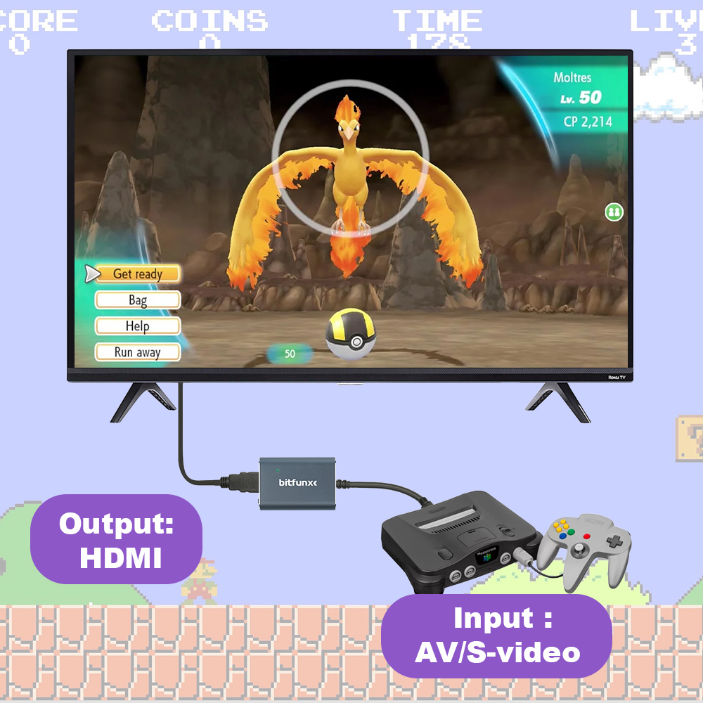 Bitfunx 720P Svideo/AV ไปยังอะ - Retro Gaming Art บทวิจารณ์และราคา