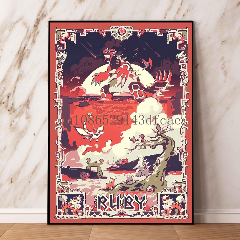โปสเตอร์การ์ตูนโปเกมอนย้อนยุคอ - Retro Gaming Art บทวิจารณ์และราคา