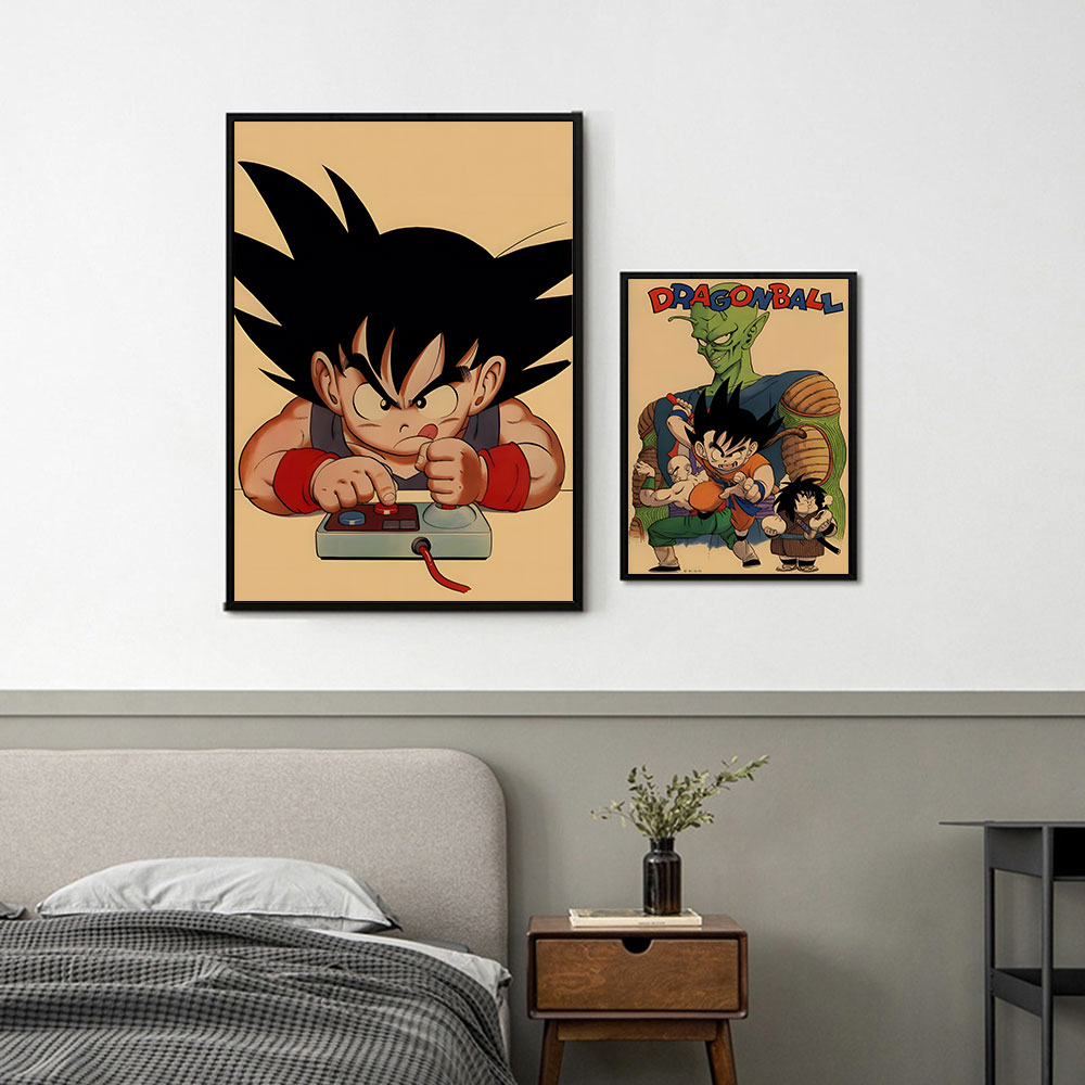 โปสเตอร์วินเทจรูปดราก้อนบอลฟิก - Retro Gaming Art บทวิจารณ์และราคา