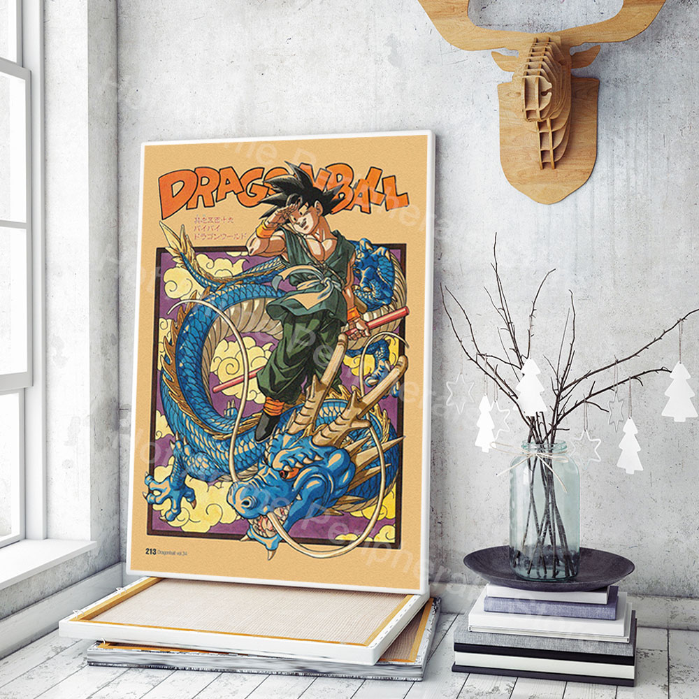 โปสเตอร์วินเทจรูปดราก้อนบอลฟิก - Retro Gaming Art บทวิจารณ์และราคา
