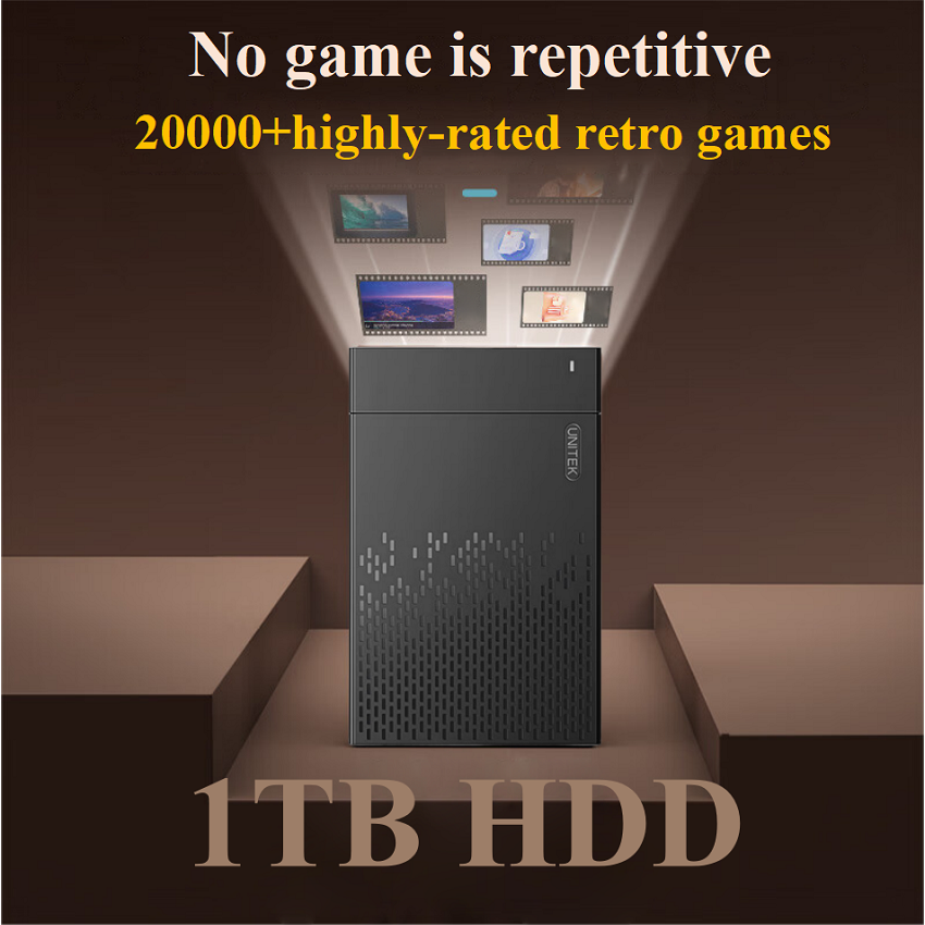 ฮาร์ดดิสก์เกมย้อนยุค 1TB พร้อม - Retro Gaming Gif บทวิจารณ์และราคา