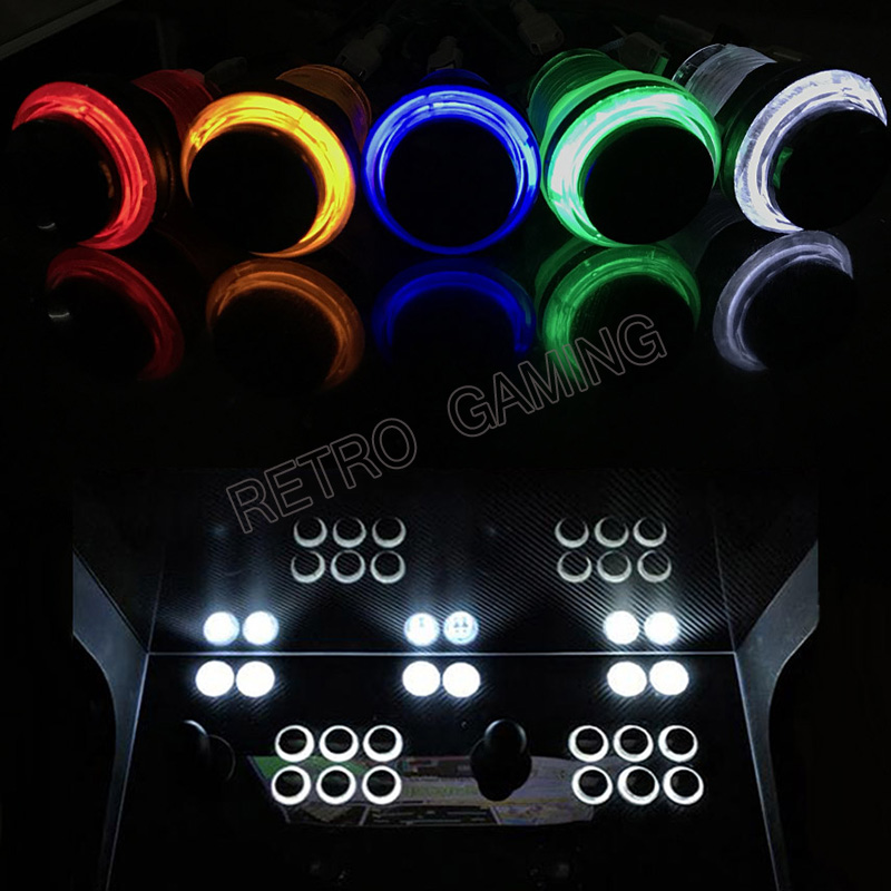 12Pcs 6สี28มม.หลุม5V/12V LED P - Retro Gaming Shop บทวิจารณ์และราคา