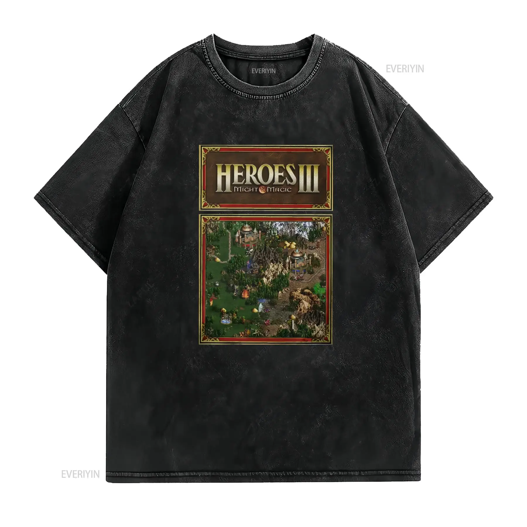 เสื้อยืด Heroes Map of Might A - Retro Gaming Aesthetic บทวิจารณ์และราคา