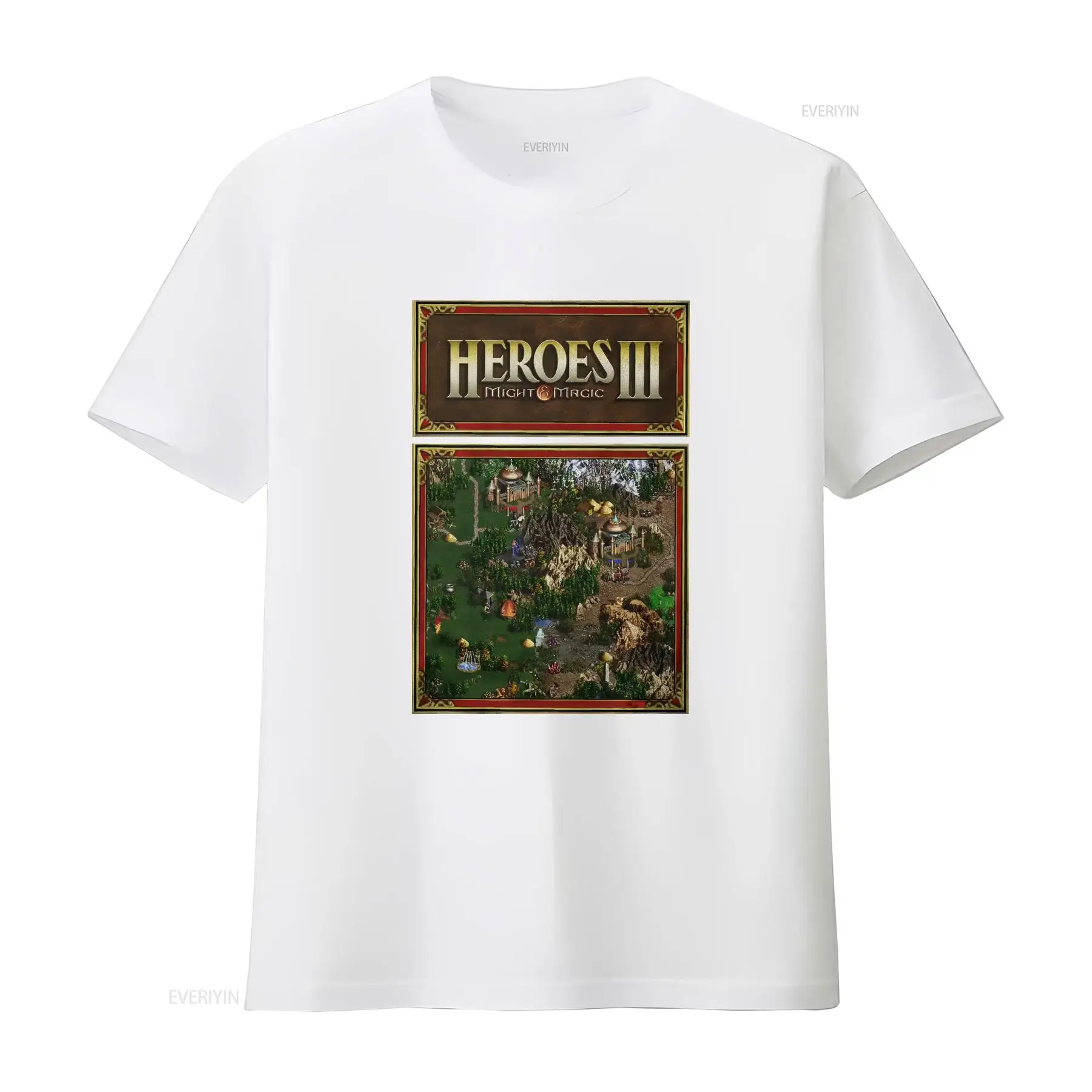 เสื้อยืด Heroes Map of Might A - Retro Gaming Aesthetic บทวิจารณ์และราคา