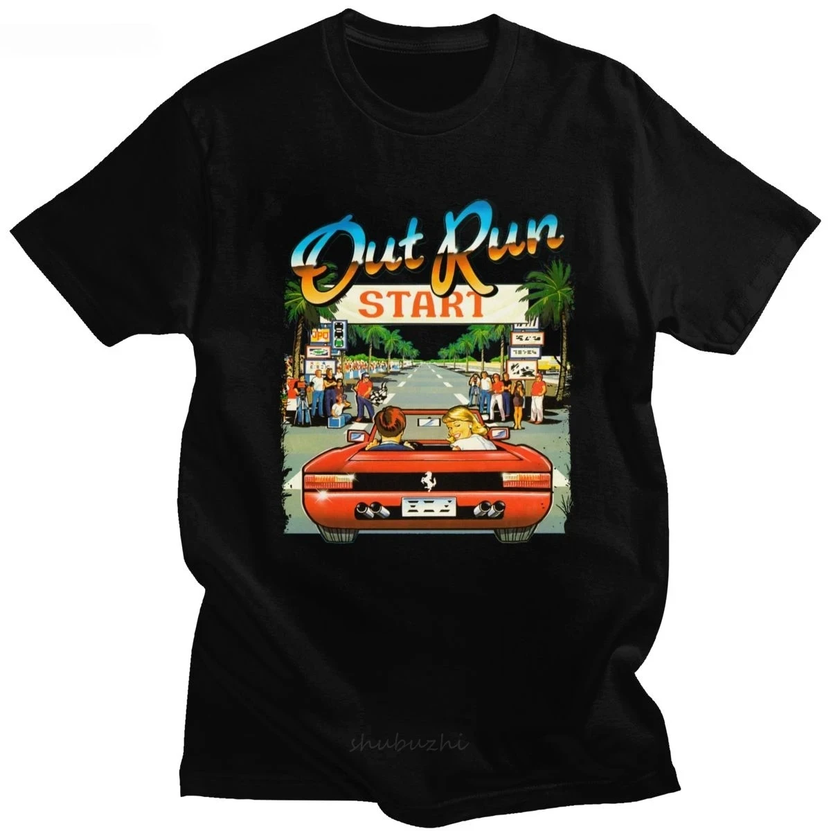 ญี่ปุ่นอาเขตแข่งวิดีโอเกม OutR - Retro Gaming Shirt บทวิจารณ์และราคา