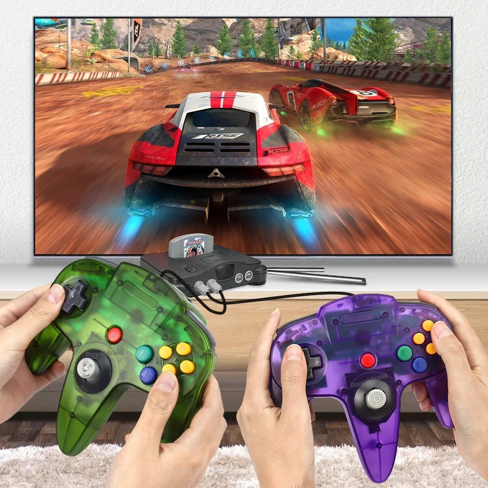 ใหม่แบบมีสายGamepadสําหรับN64  - Retro Gaming Joystick บทวิจารณ์และราคา